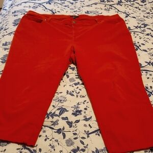 CURATED BY RUA'H KIBRIYA: 18W (38x31.5) Coral Organic Cotton Jeans EUC